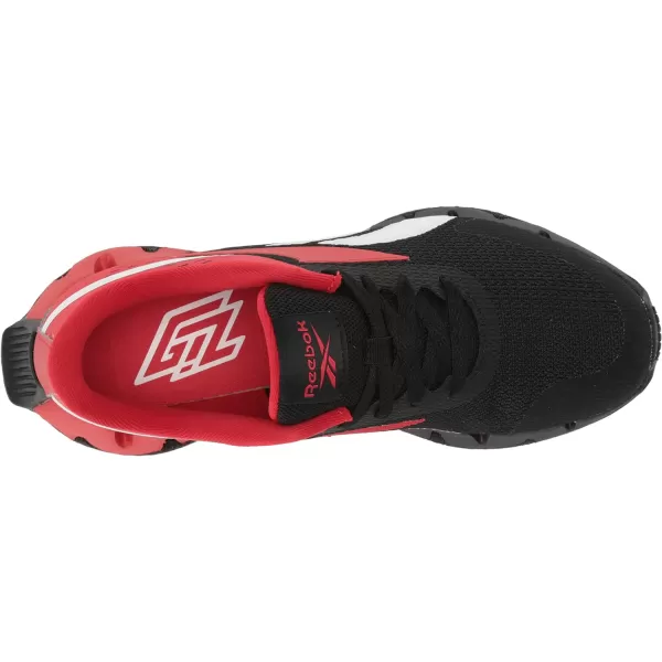 imageReebok Girls Zig Dynamica 20 Big KidBlackVector RedWhite