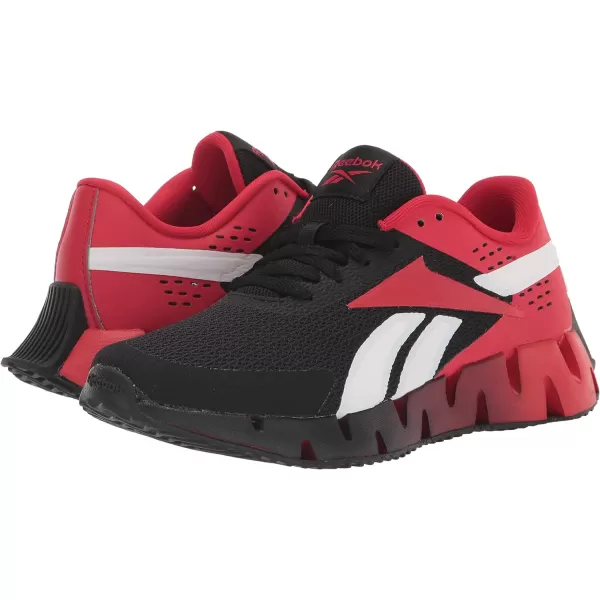 imageReebok Girls Zig Dynamica 20 Big KidBlackVector RedWhite