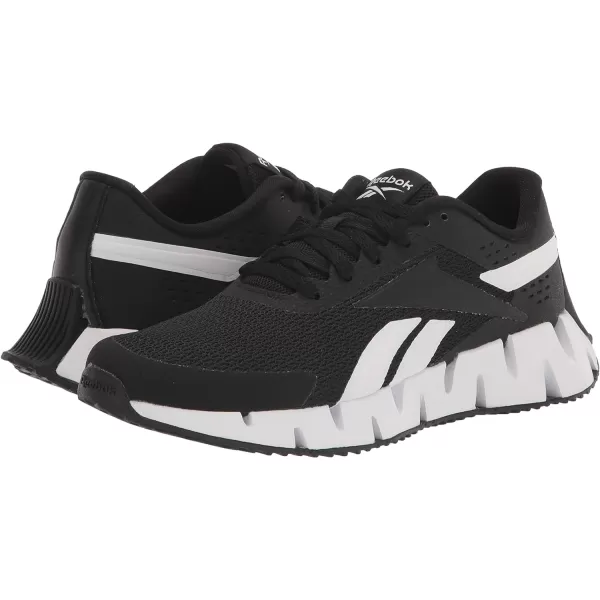 imageReebok Girls Zig Dynamica 20 Big KidBlackWhitePure Grey