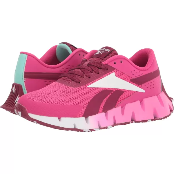 imageReebok Girls Zig Dynamica 20 Big KidPursuit PinkPunch BerryPixel Mint