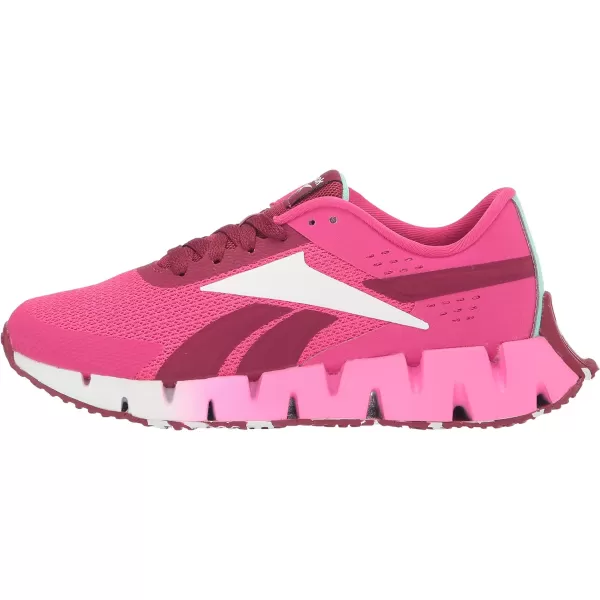 imageReebok Girls Zig Dynamica 20 Big KidPursuit PinkPunch BerryPixel Mint