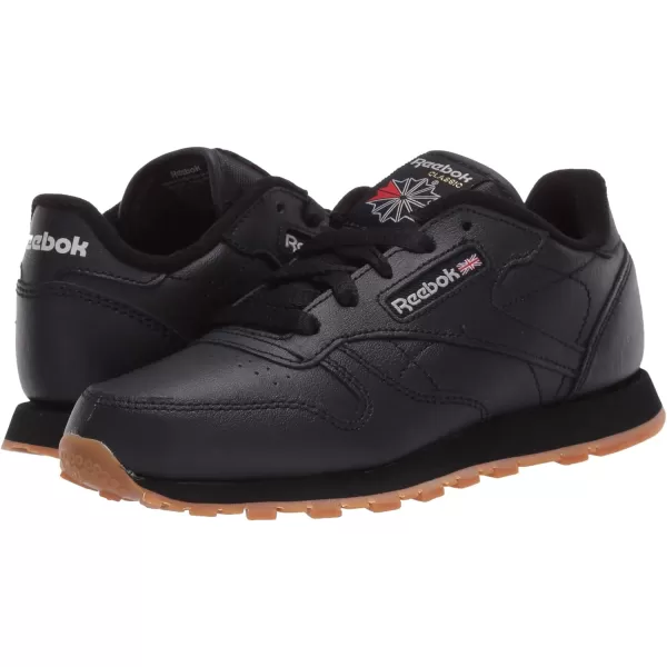imageReebok Little Kid Classic Leather SneakerBlackGumInt
