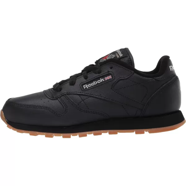imageReebok Little Kid Classic Leather SneakerBlackGumInt