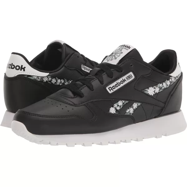 imageReebok Little Kid Classic Leather SneakerBlackWhite