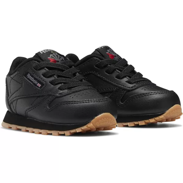 imageReebok Little Kid Classic Leather SneakerCore BlackCore BlackReebok Rubber Gum02