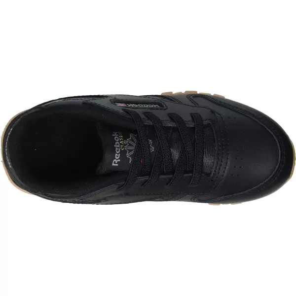 imageReebok Little Kid Classic Leather SneakerCore BlackCore BlackReebok Rubber Gum02