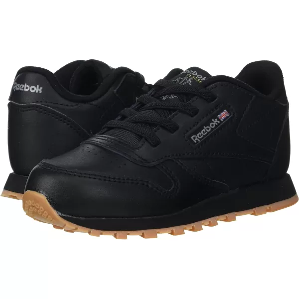 imageReebok Little Kid Classic Leather SneakerCore BlackCore BlackReebok Rubber Gum02