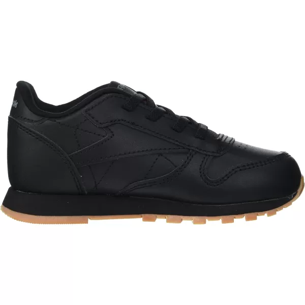 imageReebok Little Kid Classic Leather SneakerCore BlackCore BlackReebok Rubber Gum02