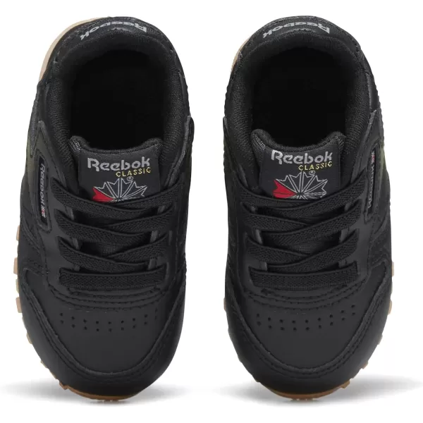 imageReebok Little Kid Classic Leather SneakerCore BlackCore BlackReebok Rubber Gum02