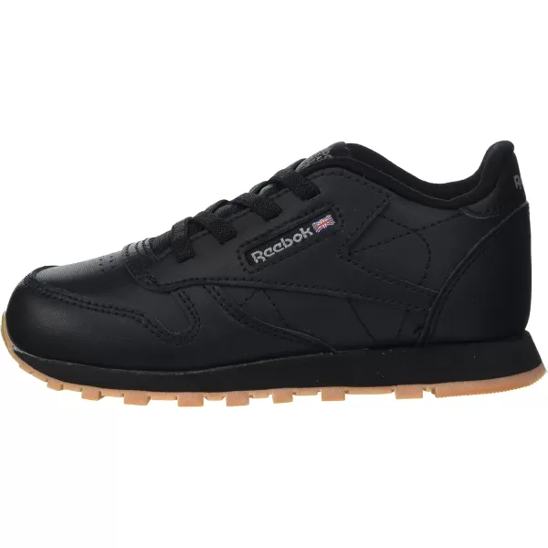 imageReebok Little Kid Classic Leather SneakerCore BlackCore BlackReebok Rubber Gum02