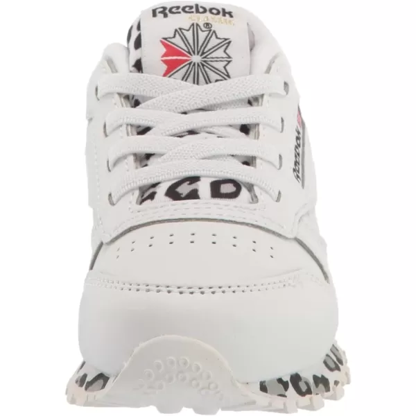 imageReebok Little Kid Classic Leather SneakerWhiteCheetah Print