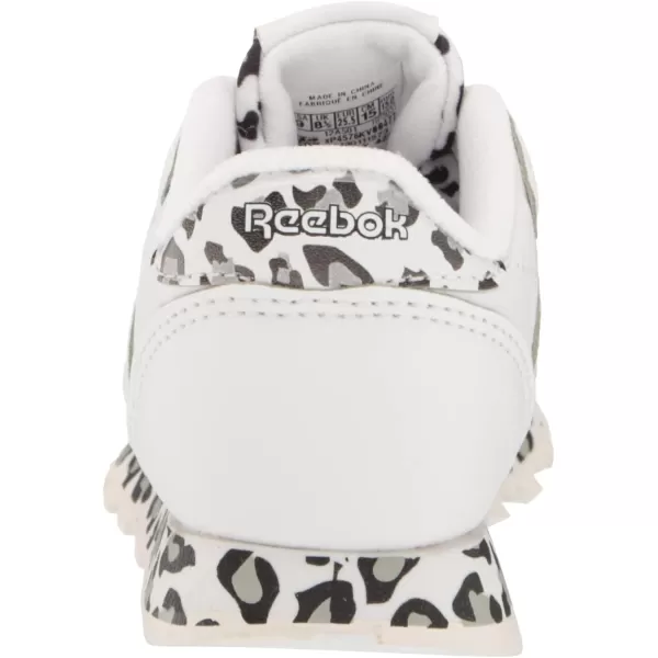 imageReebok Little Kid Classic Leather SneakerWhiteCheetah Print
