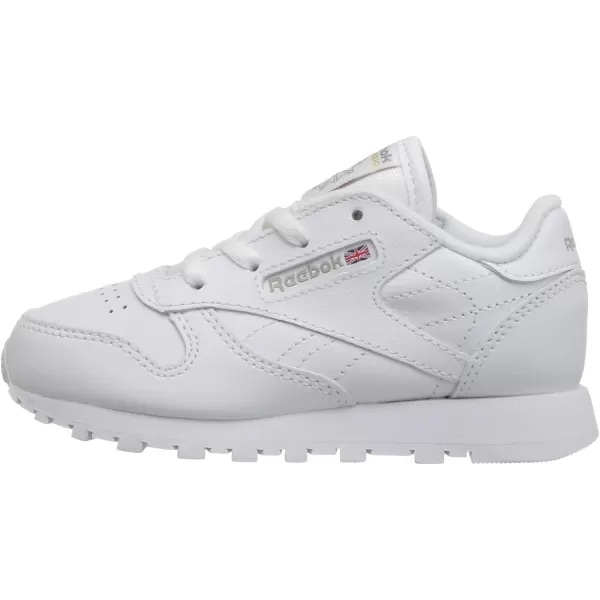 imageReebok Little Kid Classic Leather SneakerWhiteLight Grey  Usa