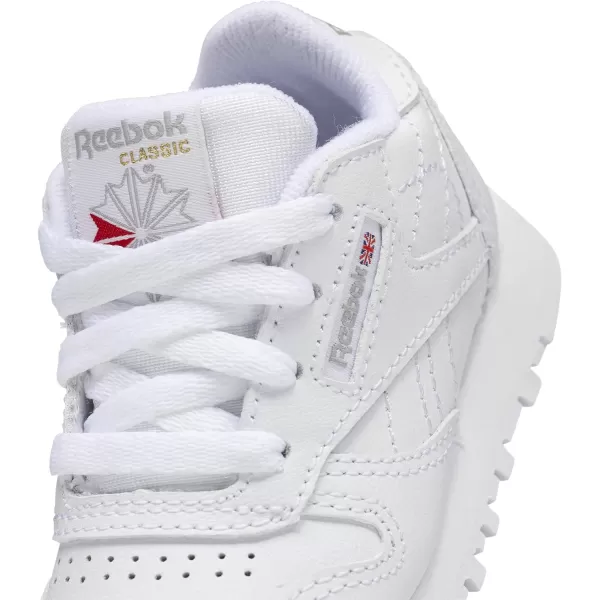 imageReebok Little Kid Classic Leather SneakerWhiteLight Grey  Usa