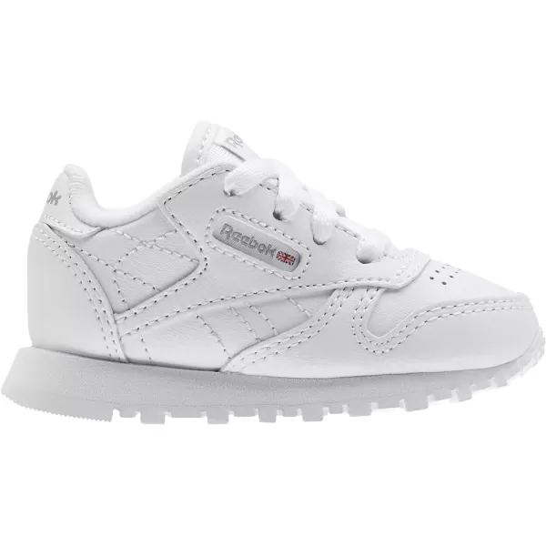 imageReebok Little Kid Classic Leather SneakerWhiteLight Grey  Usa