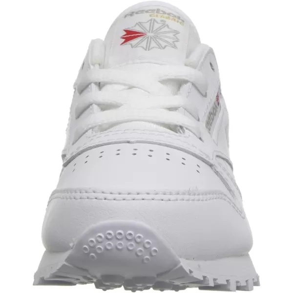 imageReebok Little Kid Classic Leather SneakerWhiteLight Grey  Usa