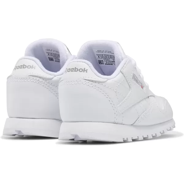 imageReebok Little Kid Classic Leather SneakerWhiteLight Grey  Usa