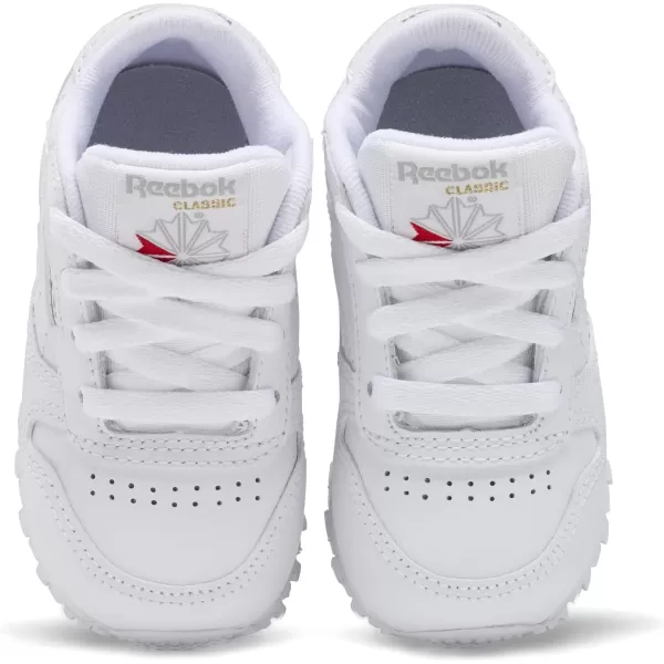imageReebok Little Kid Classic Leather SneakerWhiteLight Grey  Usa