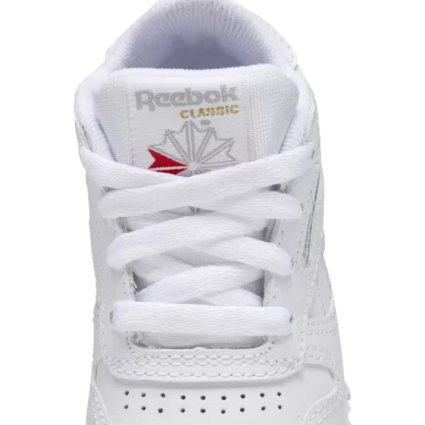 imageReebok Little Kid Classic Leather SneakerWhiteLight Grey  Usa