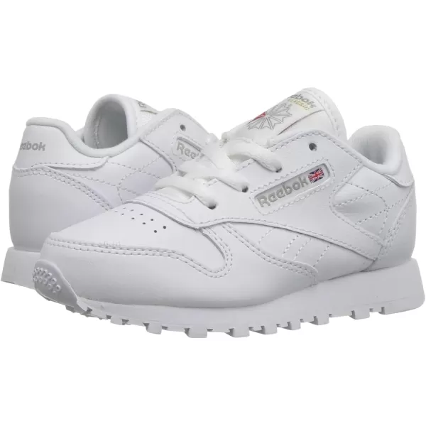 imageReebok Little Kid Classic Leather SneakerWhiteLight Grey  Usa