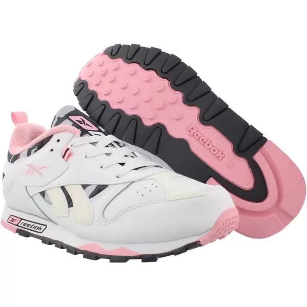 imageReebok Little Kid Classic Leather SneakerWhiteLight PinkTrue Grey 8