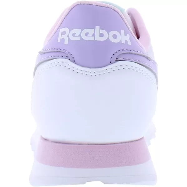 imageReebok Little Kid Classic Leather SneakerWhitePixel PinkPurple Oasis