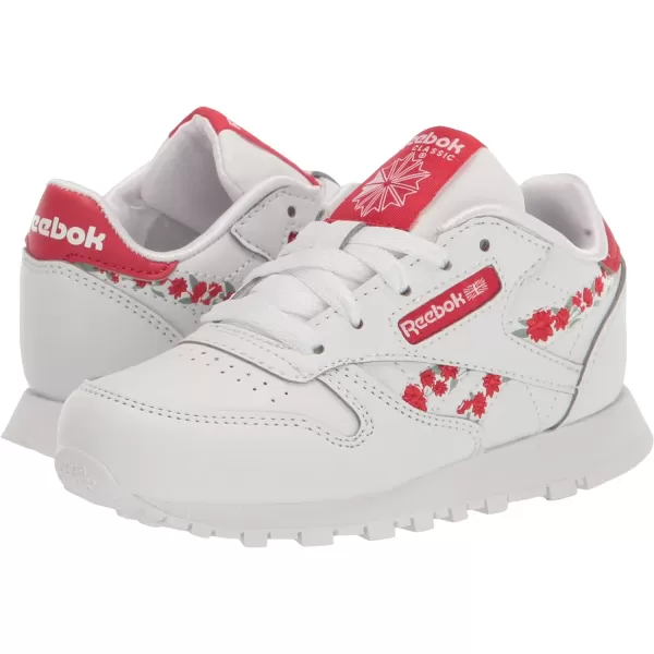 imageReebok Little Kid Classic Leather SneakerWhiteVector Red
