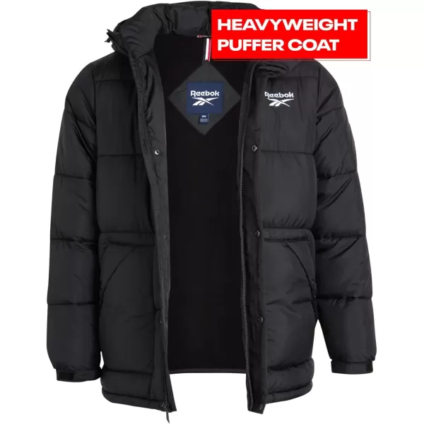 imageReebok Men Winter Jacket  Puffer Parka Coat  Heavyweight Ski Jacket for Men MXXLBlack