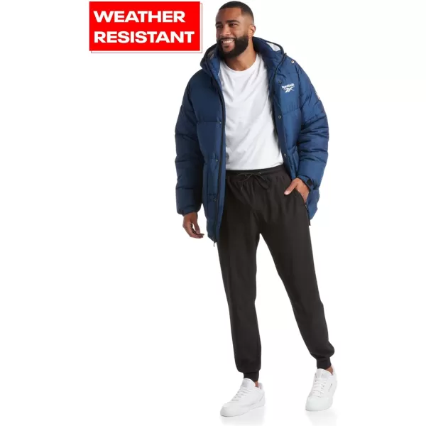 imageReebok Men Winter Jacket  Puffer Parka Coat  Heavyweight Ski Jacket for Men MXXLNorthern Night