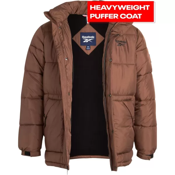 imageReebok Men Winter Jacket  Puffer Parka Coat  Heavyweight Ski Jacket for Men MXXLToffee