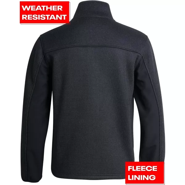 imageReebok Mens Active Sweatshirt  Full Zip Sweater Fleece Jacket for Men  Lightweight Performance Outerwear Coat MXXLBlack HeatherBlack
