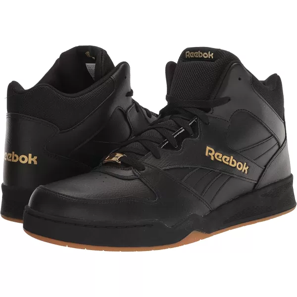 imageReebok Mens Bb4500 Hi 2 SneakerBlackGold MetallicGum