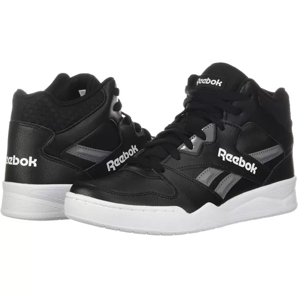 imageReebok Mens Bb4500 Hi 2 SneakerBlackPure GreyWhite