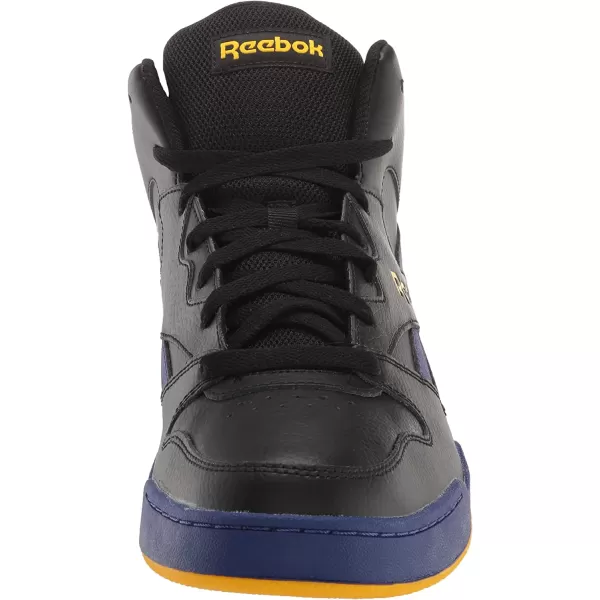 imageReebok Mens Bb4500 Hi 2 SneakerBlackPurpleSolar Gold