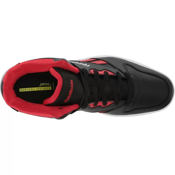 imageReebok Mens Bb4500 Hi 2 SneakerBlackVector RedWhite