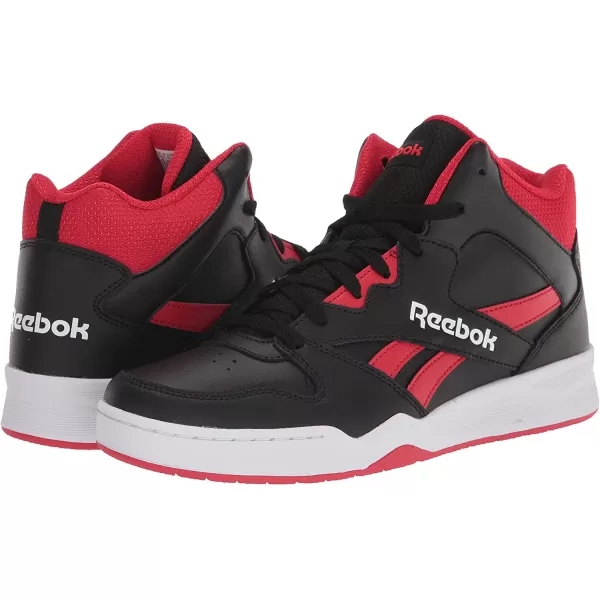 imageReebok Mens Bb4500 Hi 2 SneakerBlackVector RedWhite