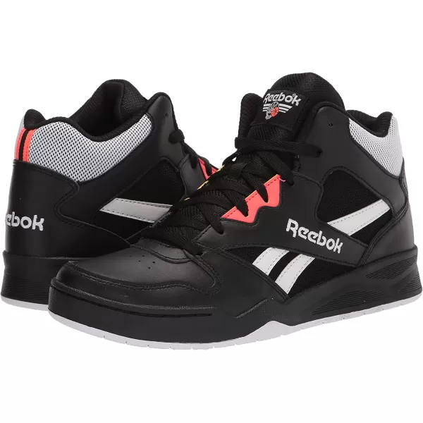 imageReebok Mens Bb4500 Hi 2 SneakerBlackWhiteOrange Flare
