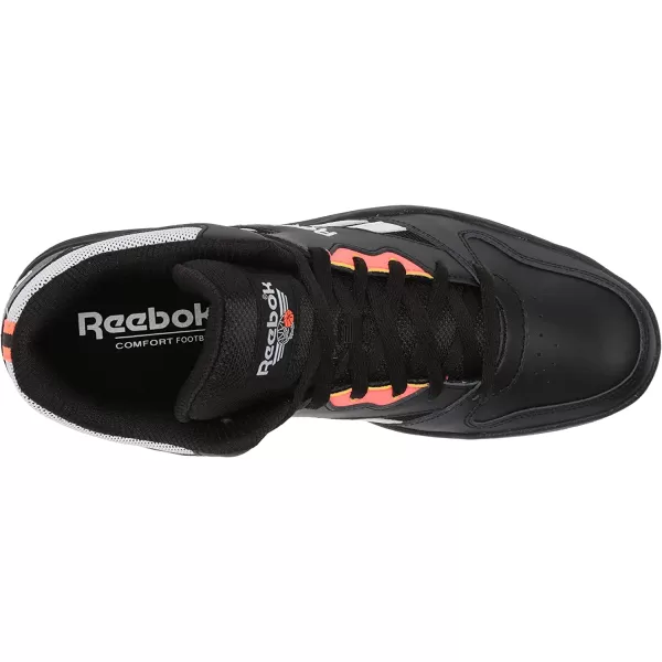 imageReebok Mens Bb4500 Hi 2 SneakerBlackWhiteOrange Flare