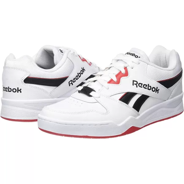 imageReebok Mens Bb4500 Hi 2 SneakerFtwr White Core Black Vector Red