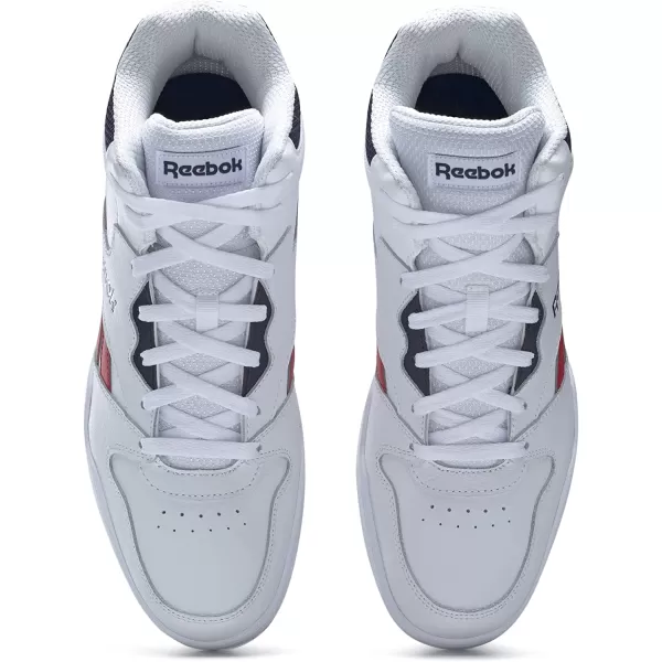 imageReebok Mens Bb4500 Hi 2 SneakerFtwr White Vector Red Vector Navy