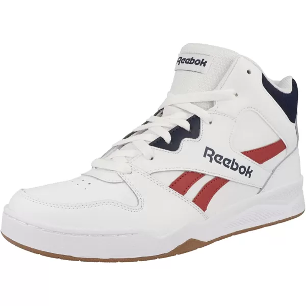 imageReebok Mens Bb4500 Hi 2 SneakerFtwr White Vector Red Vector Navy