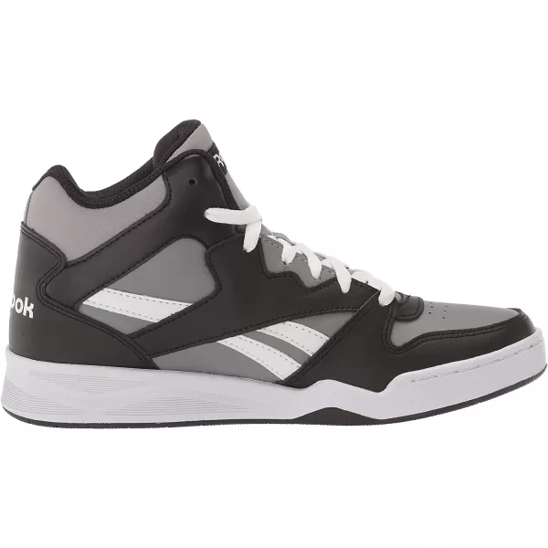 imageReebok Mens Bb4500 Hi 2 SneakerPure GreyBlackWhite