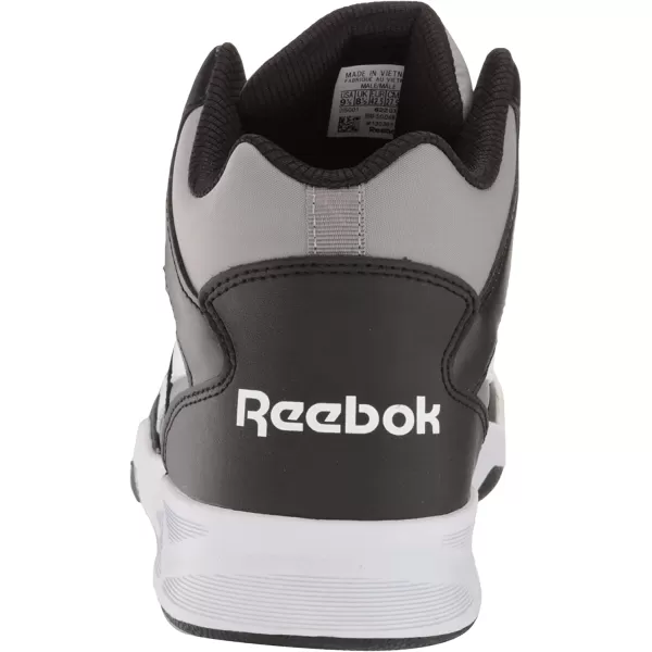 imageReebok Mens Bb4500 Hi 2 SneakerPure GreyBlackWhite