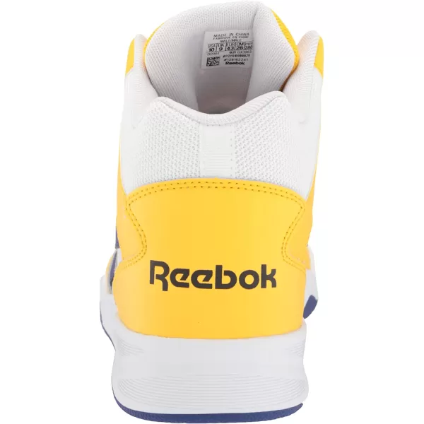 imageReebok Mens Bb4500 Hi 2 SneakerWhiteAlways YellowBold Purple