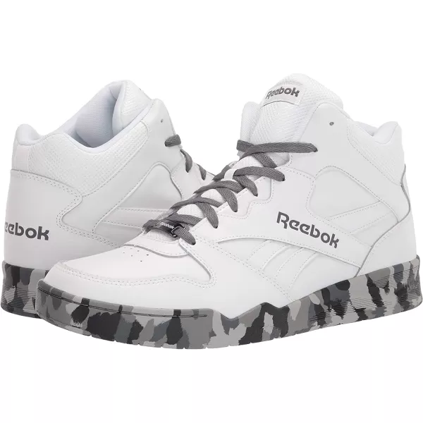 imageReebok Mens Bb4500 Hi 2 SneakerWhiteCold Grey
