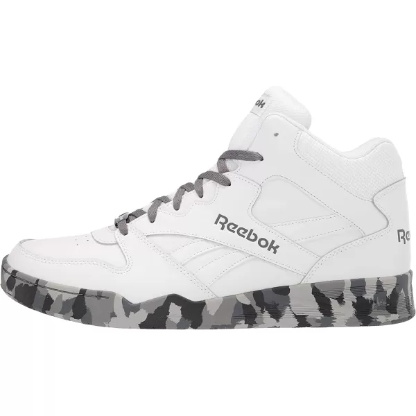 imageReebok Mens Bb4500 Hi 2 SneakerWhiteCold Grey