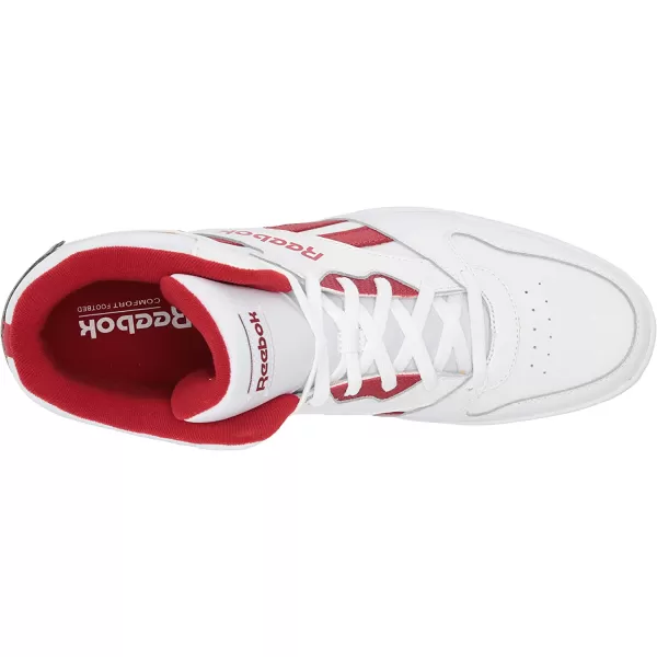 imageReebok Mens Bb4500 Hi 2 SneakerWhiteFlash RedWhite