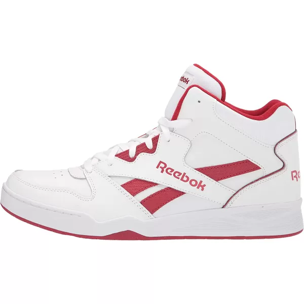 imageReebok Mens Bb4500 Hi 2 SneakerWhiteFlash RedWhite