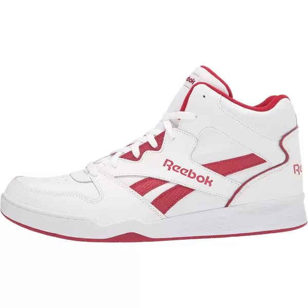 imageReebok Mens Bb4500 Hi 2 SneakerWhiteFlash RedWhite