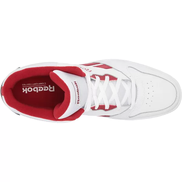 imageReebok Mens Bb4500 Hi 2 SneakerWhiteFlash RedWhite